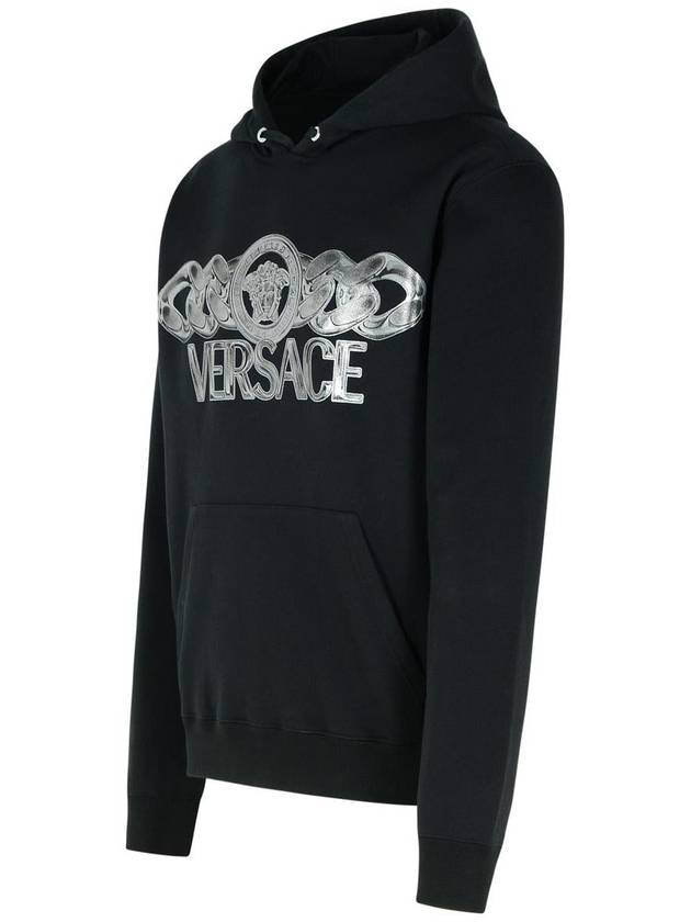 Versace Black Cotton Sweatshirt - VERSACE - BALAAN 2