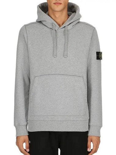 Stone Island Compass Waffen Sleeve Hooded Sweatshirt Gray 691562820 V1064 - STONE ISLAND - BALAAN 1