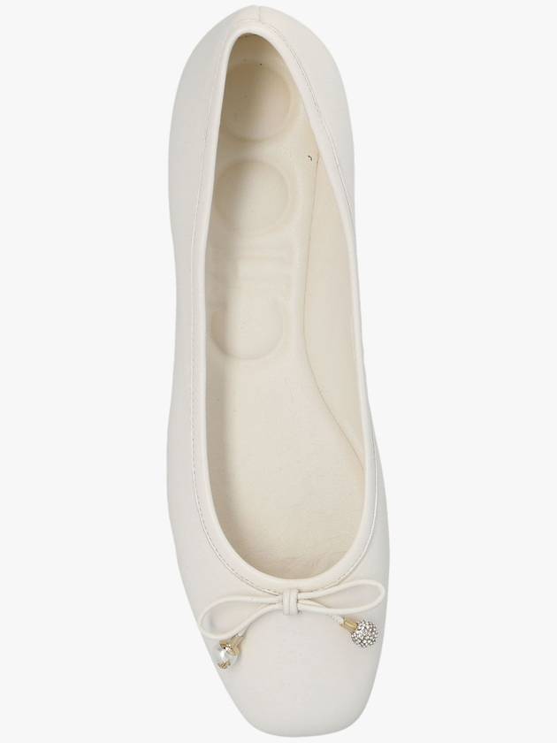 Jimmy Choo ‘Elme’ Leather Ballet Flats, Women's, Cream - JIMMY CHOO - BALAAN 6