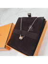 Mini Pop H Pendant Silver Necklace Orange - HERMES - BALAAN 4