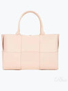 Intrecciato Arco Medium Tote Bag Pink - BOTTEGA VENETA - BALAAN 2