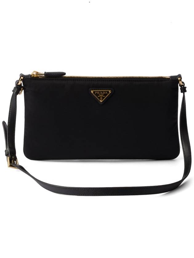 Triangle Logo Pouch Shoulder Bag Black - PRADA - BALAAN 2