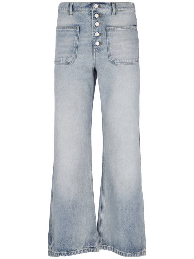 Multiplex Denim Baggy Jeans Light Blue - COURREGES - BALAAN 1