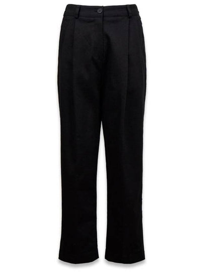 Women s Wide Cotton Pants Black MCFW24PT3 - MACKY - BALAAN 2