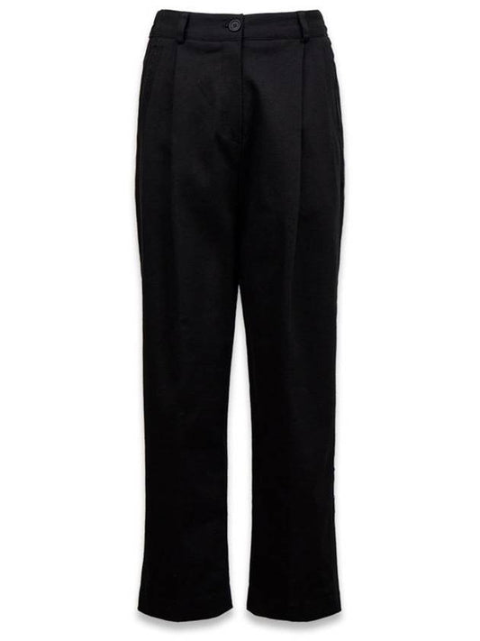 Women s Wide Cotton Pants Black MCFW24PT3 - MACKY - BALAAN 2