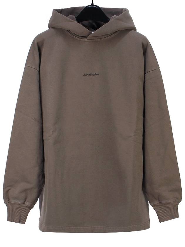 Logo Print Hooded Top Stone Grey - ACNE STUDIOS - BALAAN 2