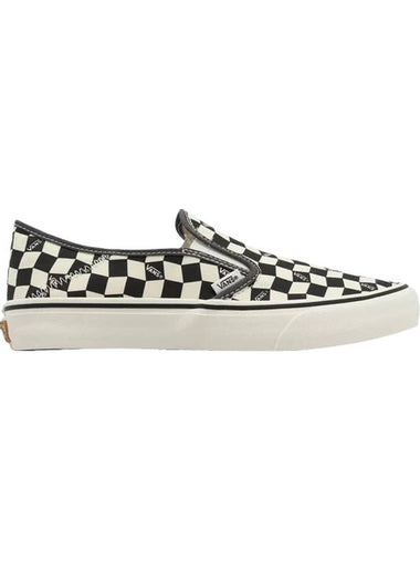 VR3 Checkerboard Slip-On Black Marshmallow - VANS - BALAAN 1