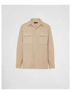 Gorton Long Sleeve Shirt Khaki - PRADA - BALAAN 2