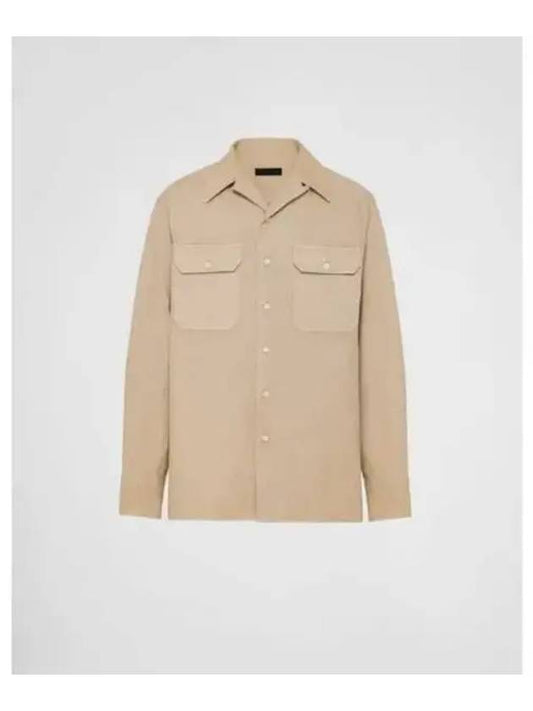 Gorton Long Sleeve Shirt Khaki - PRADA - BALAAN 2