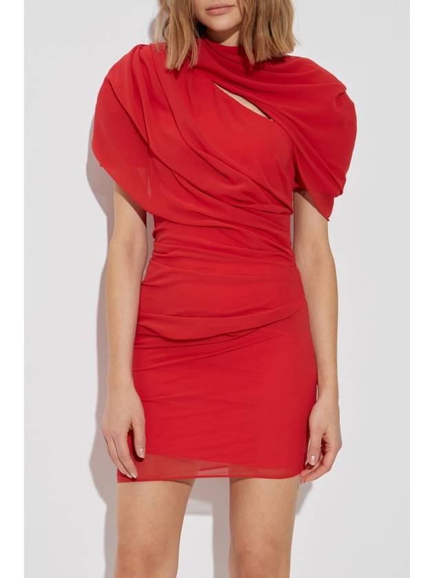 Jacquemus Dress With Shoulder Pads, Women's, Red - JACQUEMUS - BALAAN 3