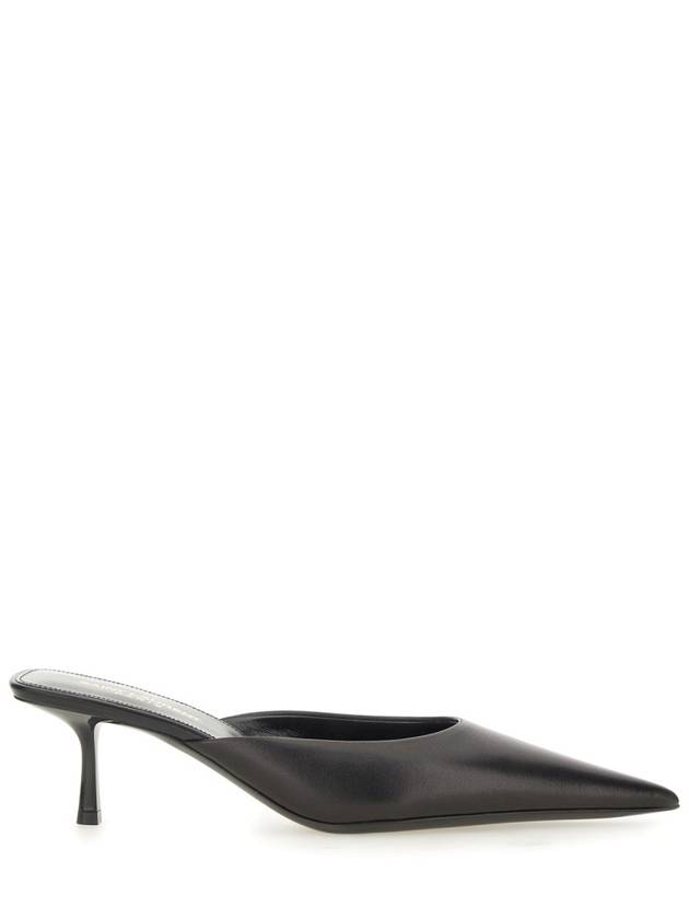 Women's Barbara Smooth Leather Mules Black - SAINT LAURENT - BALAAN 3