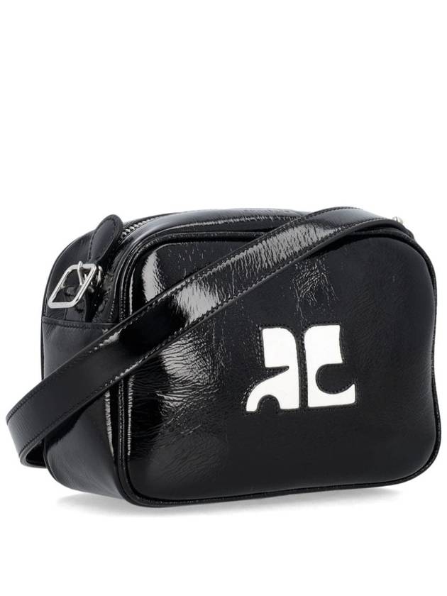 Reedition Logo Patch Cross Bag Black - COURREGES - BALAAN 3