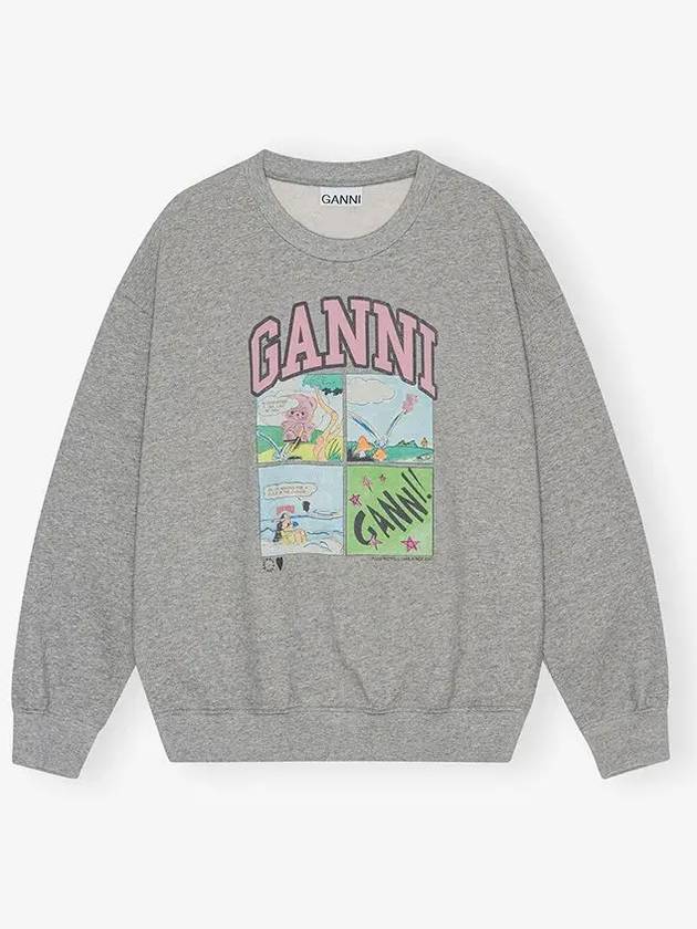 printed sweatshirt T4284 - GANNI - BALAAN 2