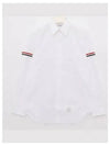 Armband Oxford Long Sleeve Shirt White - THOM BROWNE - BALAAN 2