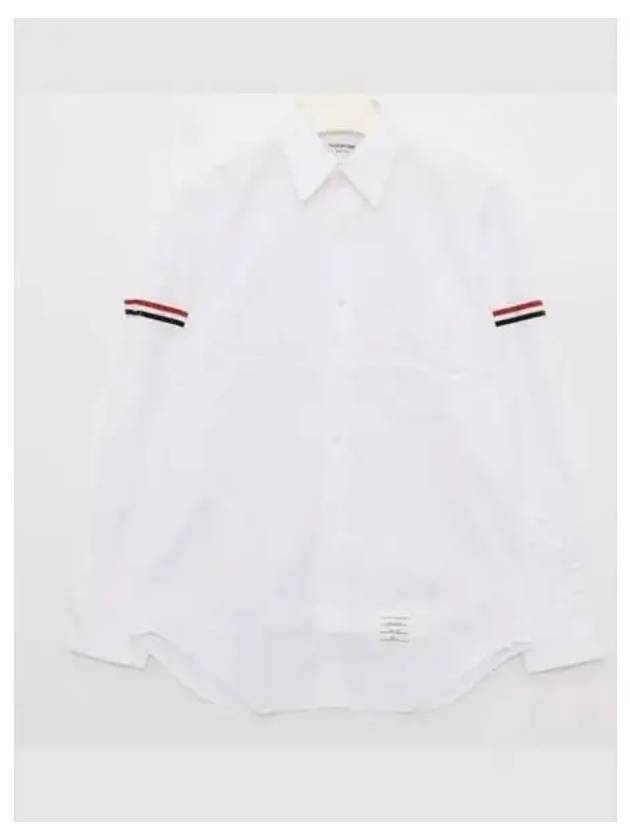 Armband Oxford Long Sleeve Shirt White - THOM BROWNE - BALAAN 2