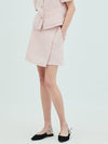 Tweed Wrap Shorts Pink - OPENING SUNSHINE - BALAAN 2