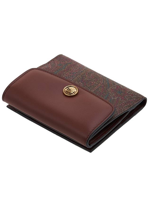 Paisley Print Card Wallet Brown - ETRO - BALAAN 5