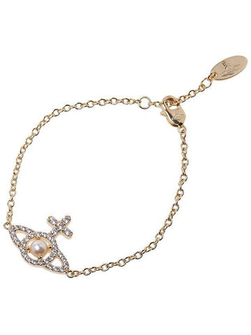 Olympia Pearl Chain Bracelet Gold - VIVIENNE WESTWOOD - BALAAN 1