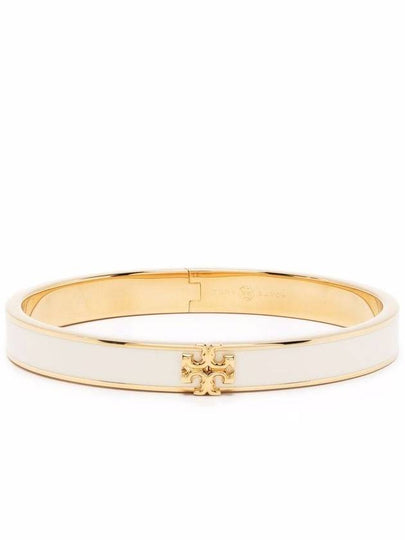 Kira Enamel Bangle Bracelet Gold Ivory - TORY BURCH - BALAAN 2