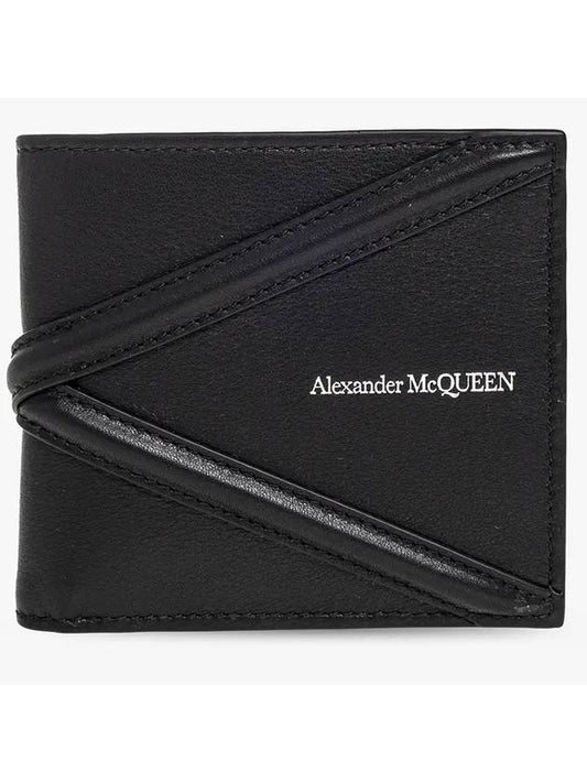 Harness Billfold Half Wallet Black - ALEXANDER MCQUEEN - BALAAN 1