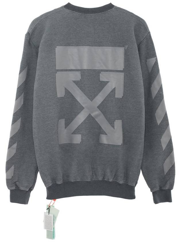 Women's Arrow Patch Sweatshirt Gray - OFF WHITE - BALAAN 1