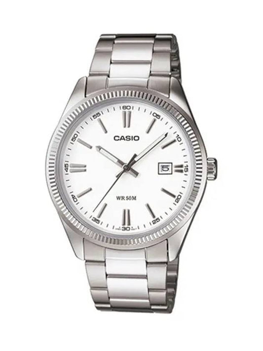 Analog Quartz Metal Watch Silver - CASIO - BALAAN 1