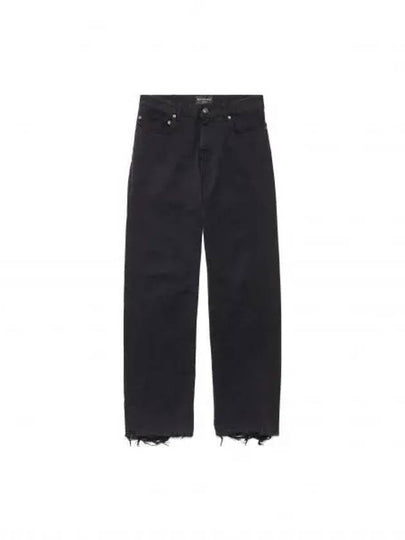 Medium Fit Straight Jeans Black - BALENCIAGA - BALAAN 2