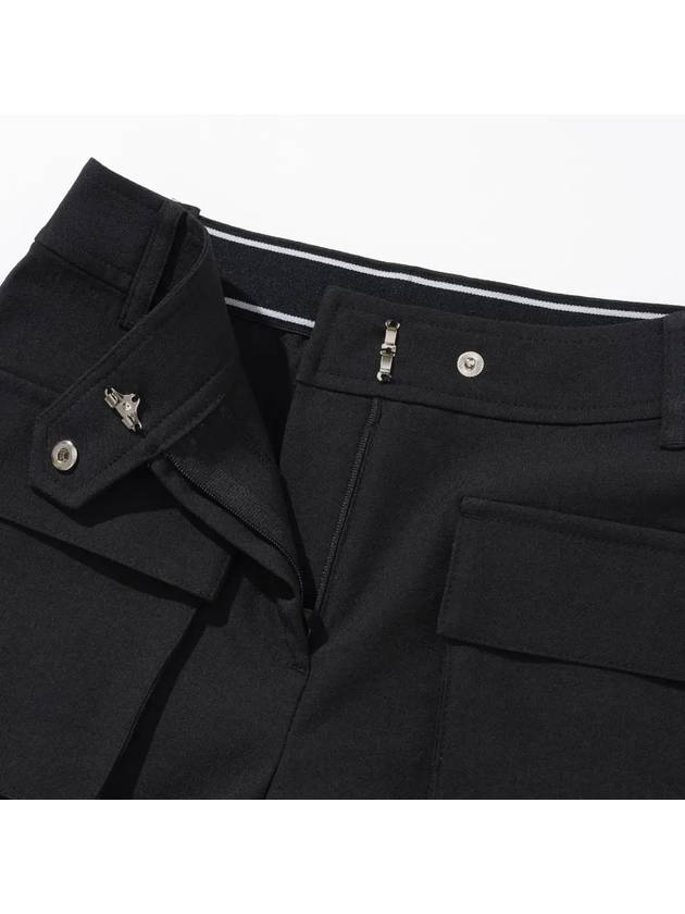 Cargo Banding Out Pocket Shorts Pants Women BLACK - 20THHOLE - BALAAN 4