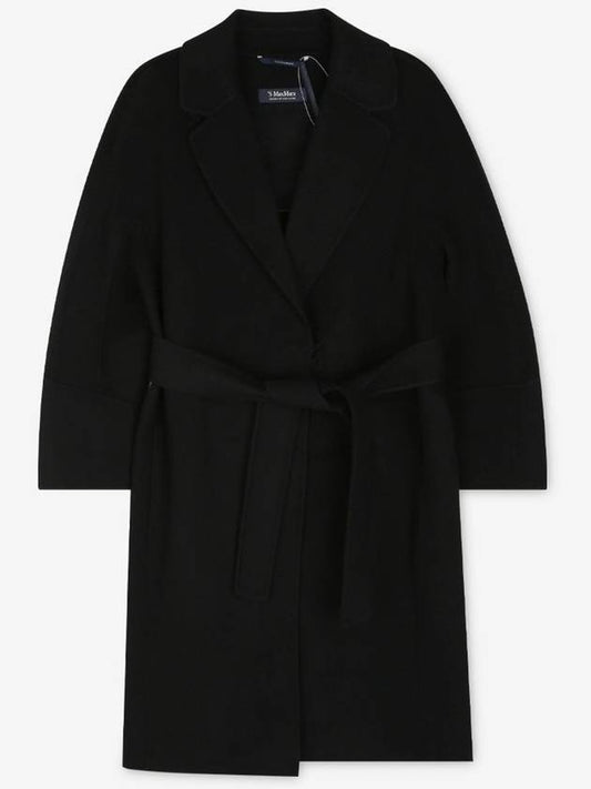 Arona Belt Virgin Wool Single Coat Black - MAX MARA - BALAAN 2