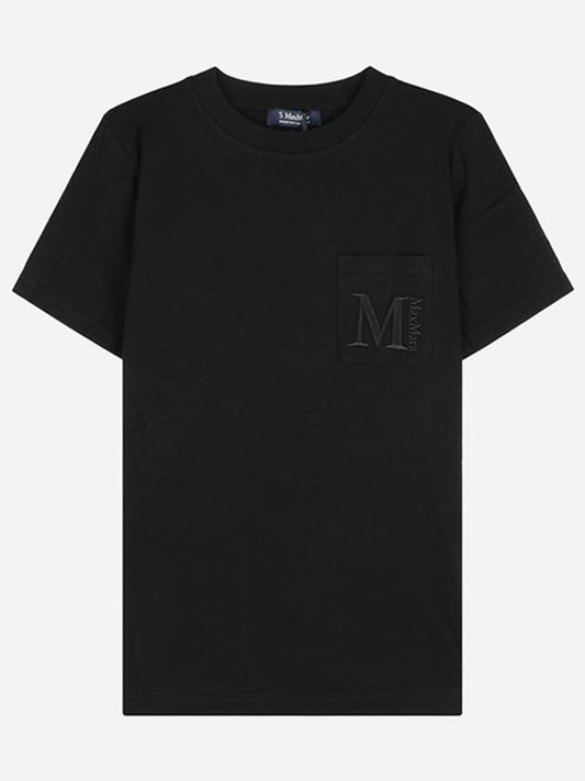 2429976011600 005 Madera cotton short sleeve t shirt black - MAX MARA - BALAAN 1
