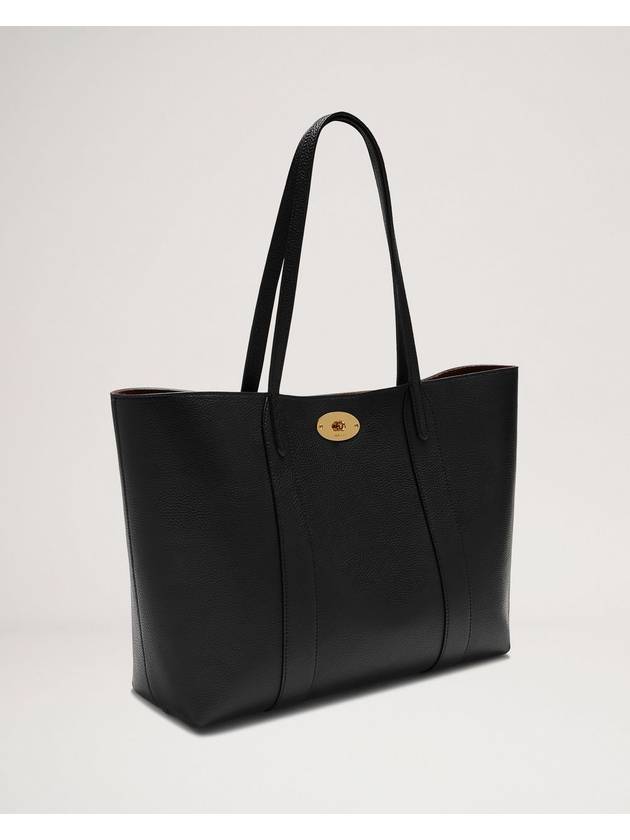 Bayswater Classic Grain Small Tote Bag Black - MULBERRY - BALAAN 4