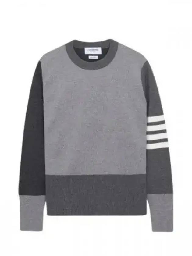 4-Bar Stripe Fun Mix Milano Stitch Merino Wool Knit Top - THOM BROWNE - BALAAN 2