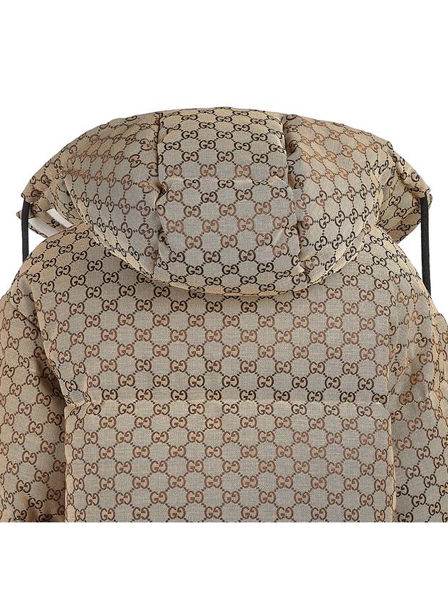 GG Canvas Hooded Padding Brown - GUCCI - BALAAN 7