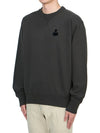 Mike Logo Cotton Sweatshirt Faded Black - ISABEL MARANT - BALAAN 3