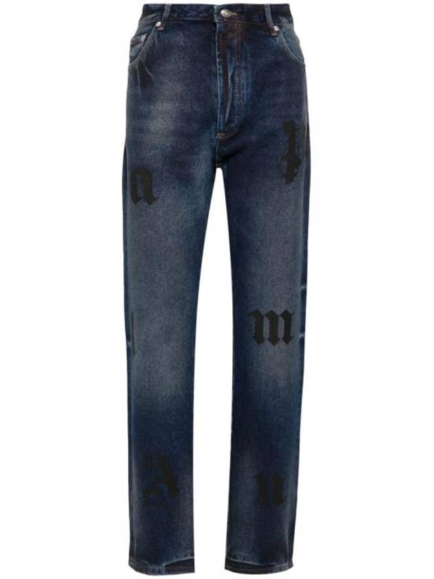 Palm Angels Denim Pants PMYA040F24DEN002 4510 - PALM ANGELS - BALAAN 1