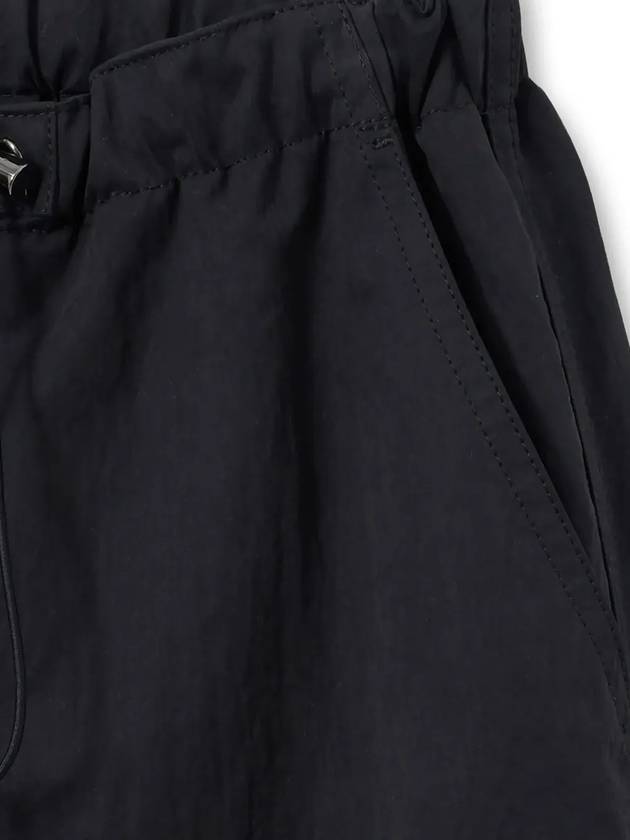 Cargo Parachute Nylon Track Pants Black - NOIRER - BALAAN 6