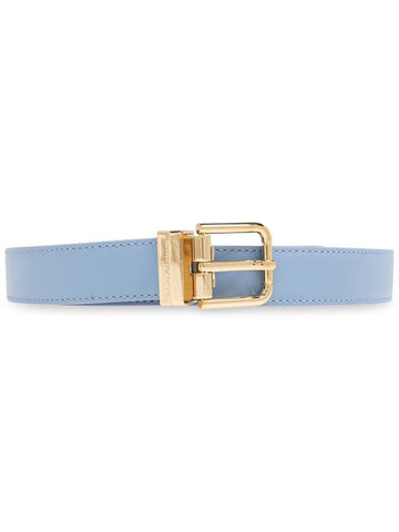 Dolce & Gabbana Leather Belt, Women's, Blue - DOLCE&GABBANA - BALAAN 1