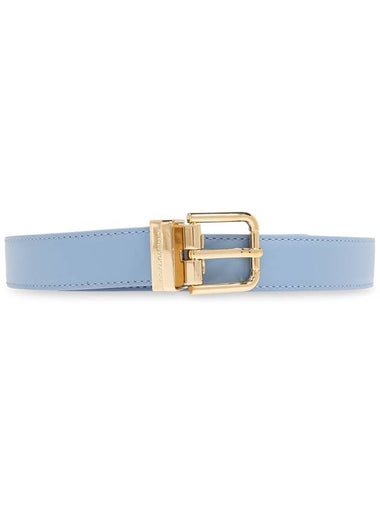 Dolce & Gabbana Leather Belt, Women's, Blue - DOLCE&GABBANA - BALAAN 1