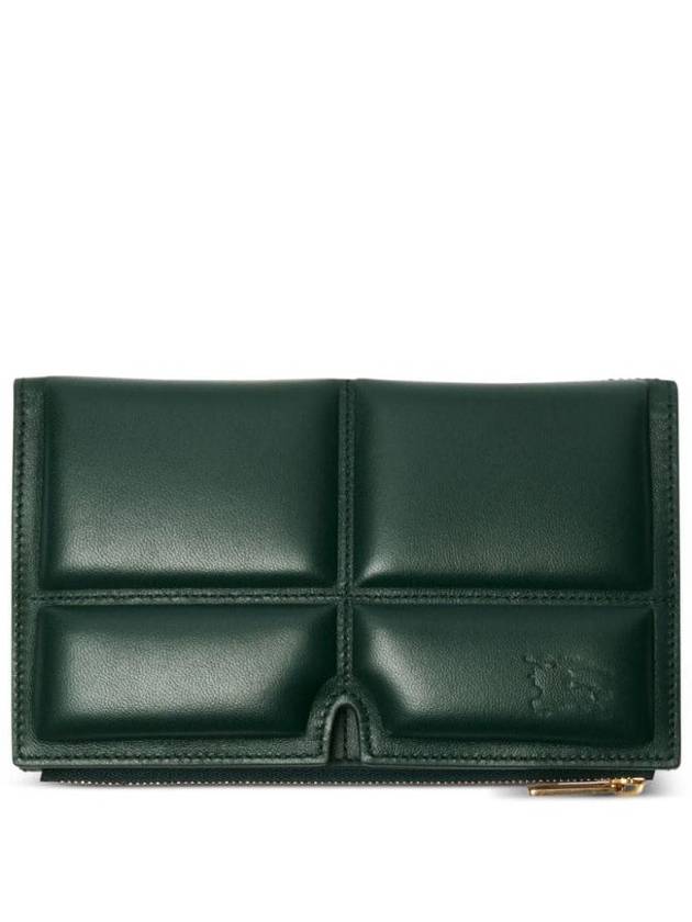 Large Snip Quilted Leather Half Wallet Green - BURBERRY - BALAAN 1