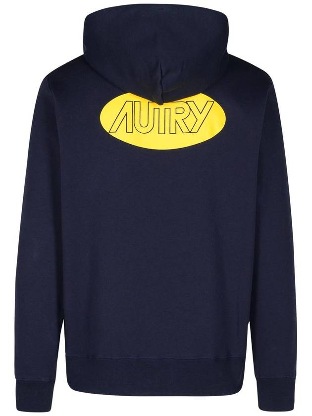 Autry Blue Cotton Hoodie - AUTRY - BALAAN 3