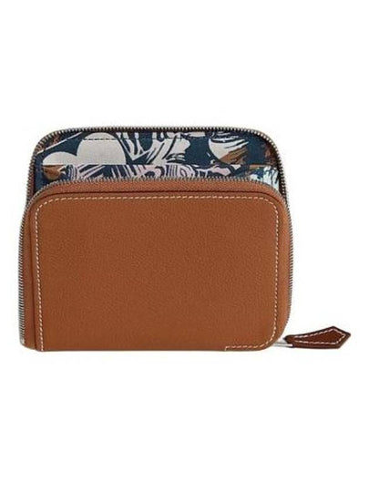 Silk'In Compact Coin Wallet Brown - HERMES - BALAAN 2