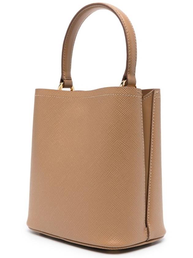 Panier Saffiano Leather Small Tote Bag Caramel - PRADA - BALAAN 4