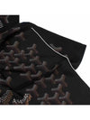 NO 1 Chevron Pattern Silk Scarf Black FOULARMMLSR01SR01X - GOYARD - BALAAN 4