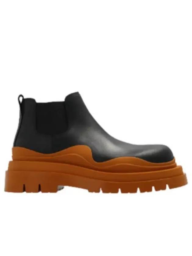 Tire Ankle Chelsea Boots Black Cognac - BOTTEGA VENETA - BALAAN 2