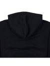 Heart Logo Cotton Hoodie Black - AMI - BALAAN 9