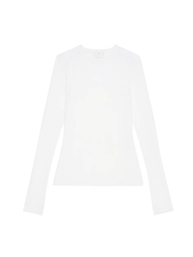 Women's Long Sleeve T-Shirt White - GIVENCHY - BALAAN 1