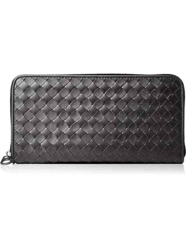 Intrecciato Zipper Long Wallet Black - BOTTEGA VENETA - BALAAN 2