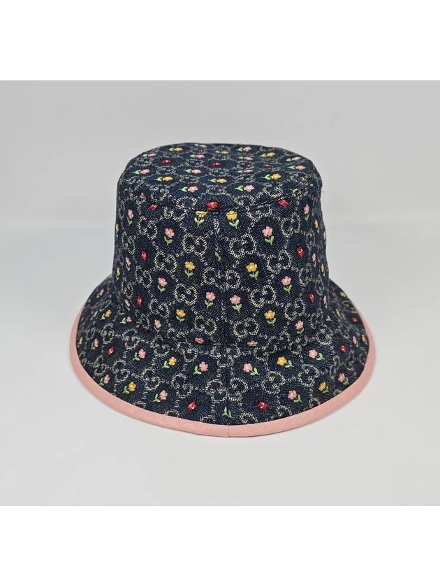 Floral Denim Bucket Hat M - GUCCI - BALAAN 5