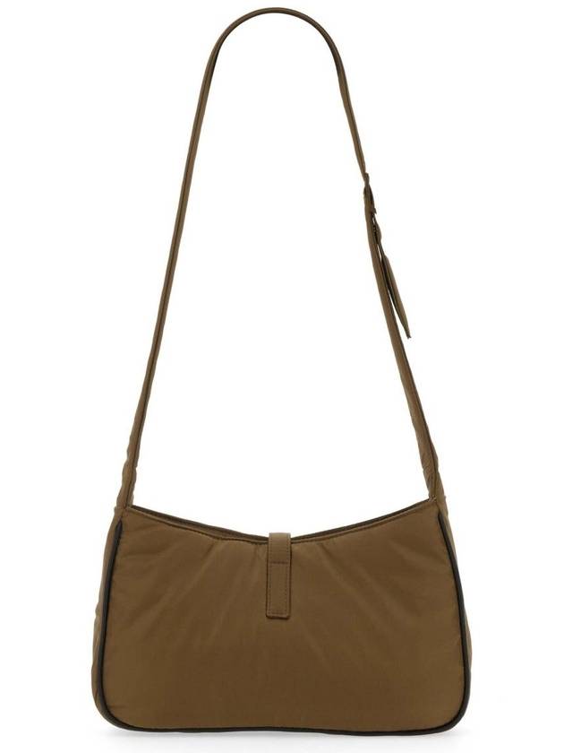 Le 5 A 7 Regenerated Nylon Shoulder Bag Brown - SAINT LAURENT - BALAAN 7