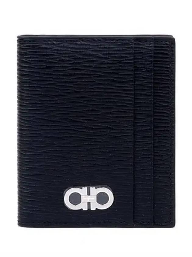 Gancini Card Wallet Black - SALVATORE FERRAGAMO - BALAAN 2